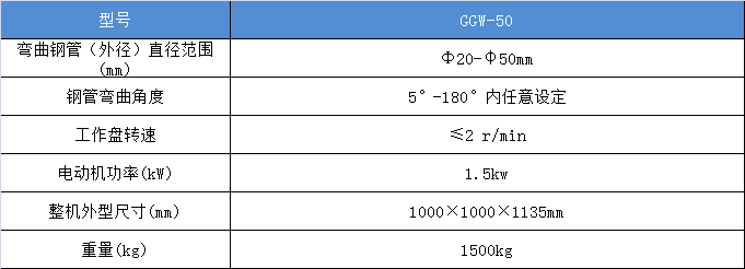 钢管弯曲试验机技术参数